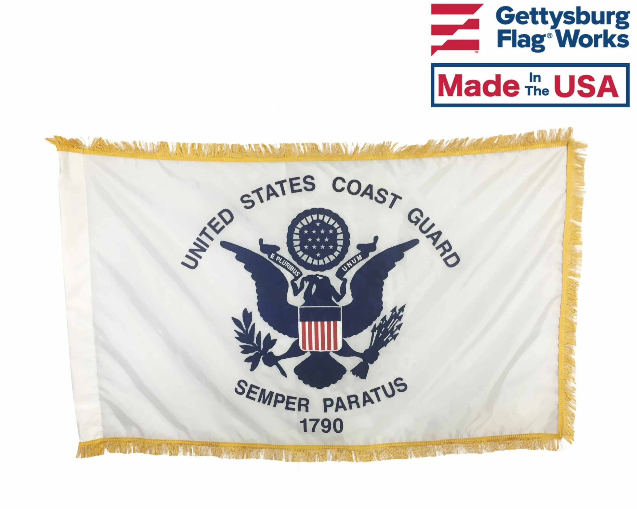 U.S. Coast Guard Applique Flag, 3x5 1 U.S. Coast Guard Applique Flag, 3x5