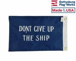 Commodore Perry 'Don't Give Up The Ship' Flag -flag sale commodore perry 12x18 back