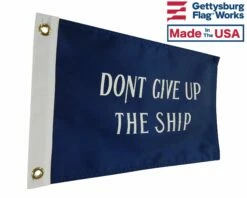 Commodore Perry 'Don't Give Up The Ship' Flag -flag sale commodore perry 12x18 side