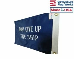 Commodore Perry 'Don't Give Up The Ship' Flag -flag sale commodore perry back side