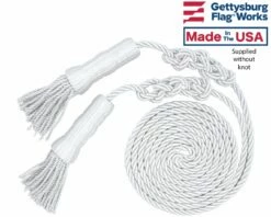 White Cord & Tassel For 3x5' Flag