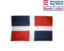 Dominican Republic Civil Flag - No Seal