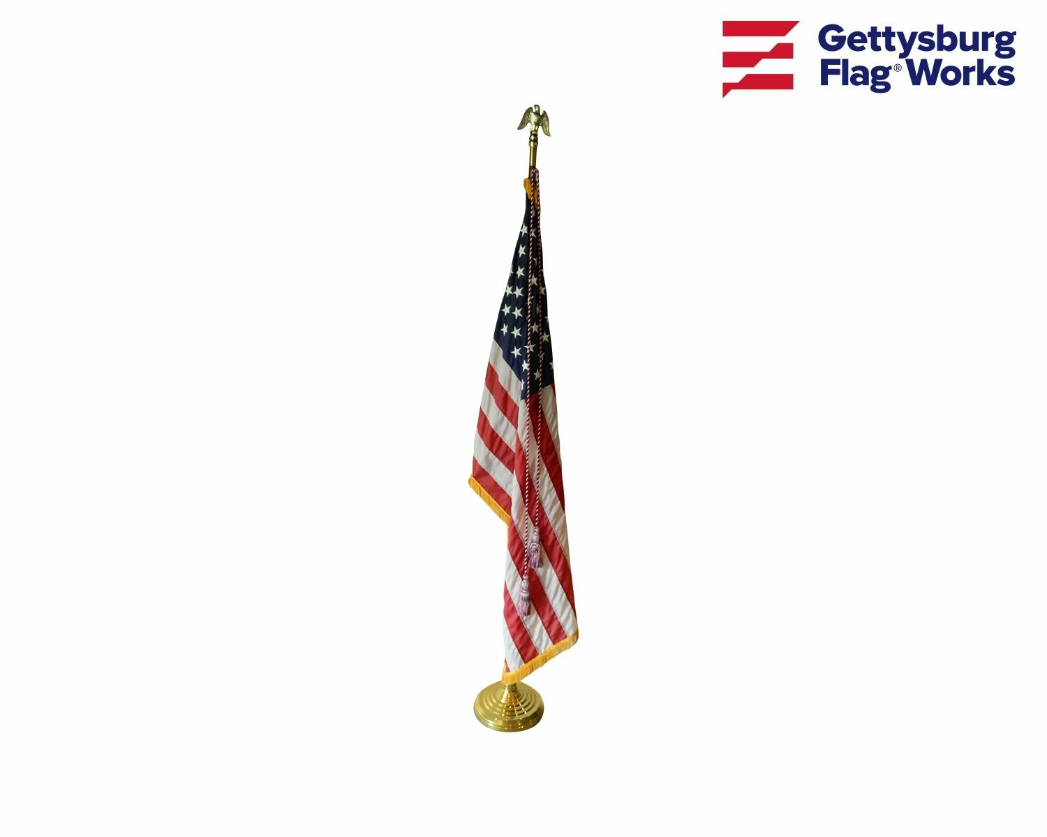 Red, White And Blue Cord & Tassel - For Indoor American Flag 6 Red, White And Blue Cord & Tassel - For Indoor American Flag - Image 6