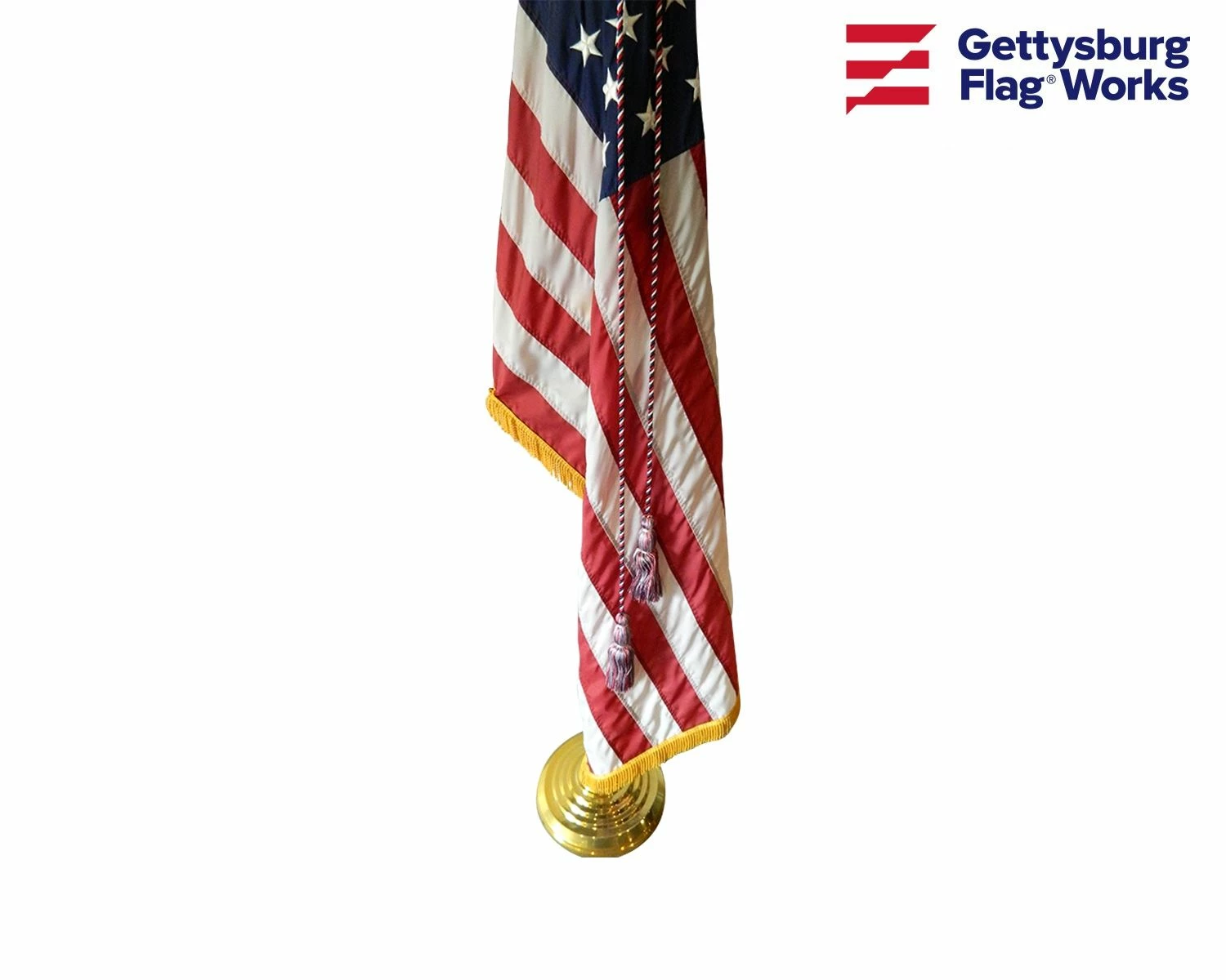 Red, White And Blue Cord & Tassel - For Indoor American Flag 8 Red, White And Blue Cord & Tassel - For Indoor American Flag - Image 8