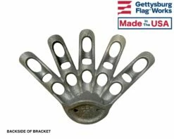 Cast Aluminum 5 Finger Stick Flag Bracket -flag sale dscn0237