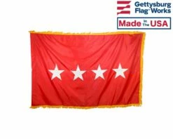 Army General (4 Star) Army Officer Indoor Flag - Choose Options