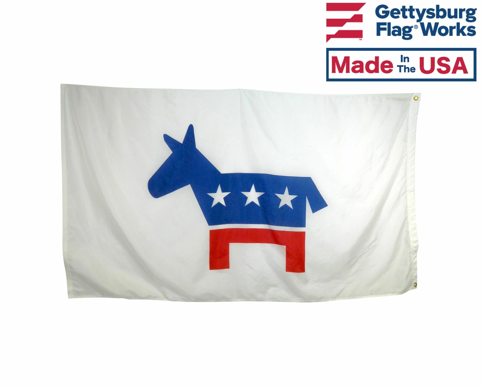 Democratic Flag - 3x5' 2 Democratic Flag - 3x5' - Image 2