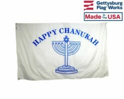 Happy Chanukah Flag - 3x5'