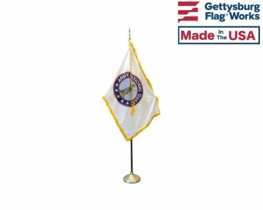 ARMY NATIONAL GUARD INDOOR FLAG SET 1 ARMY NATIONAL GUARD INDOOR FLAG SET
