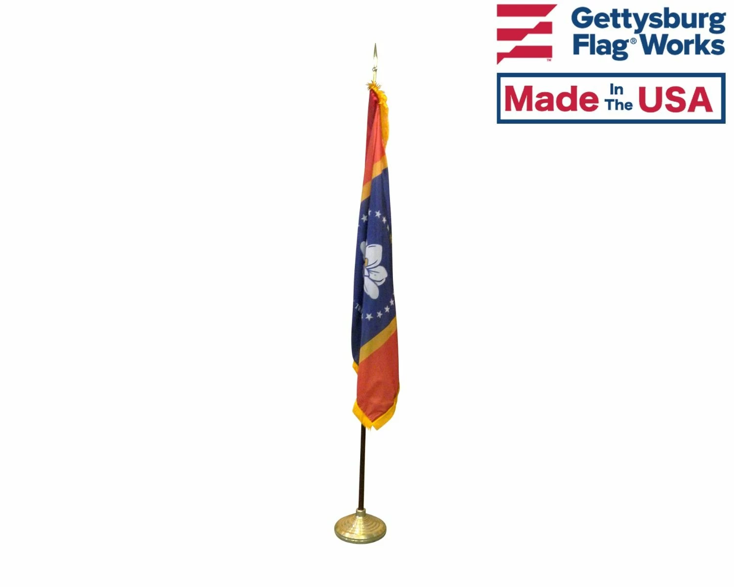 Mississippi Indoor Flag Set-Choose Options 2 Mississippi Indoor Flag Set-Choose Options - Image 2