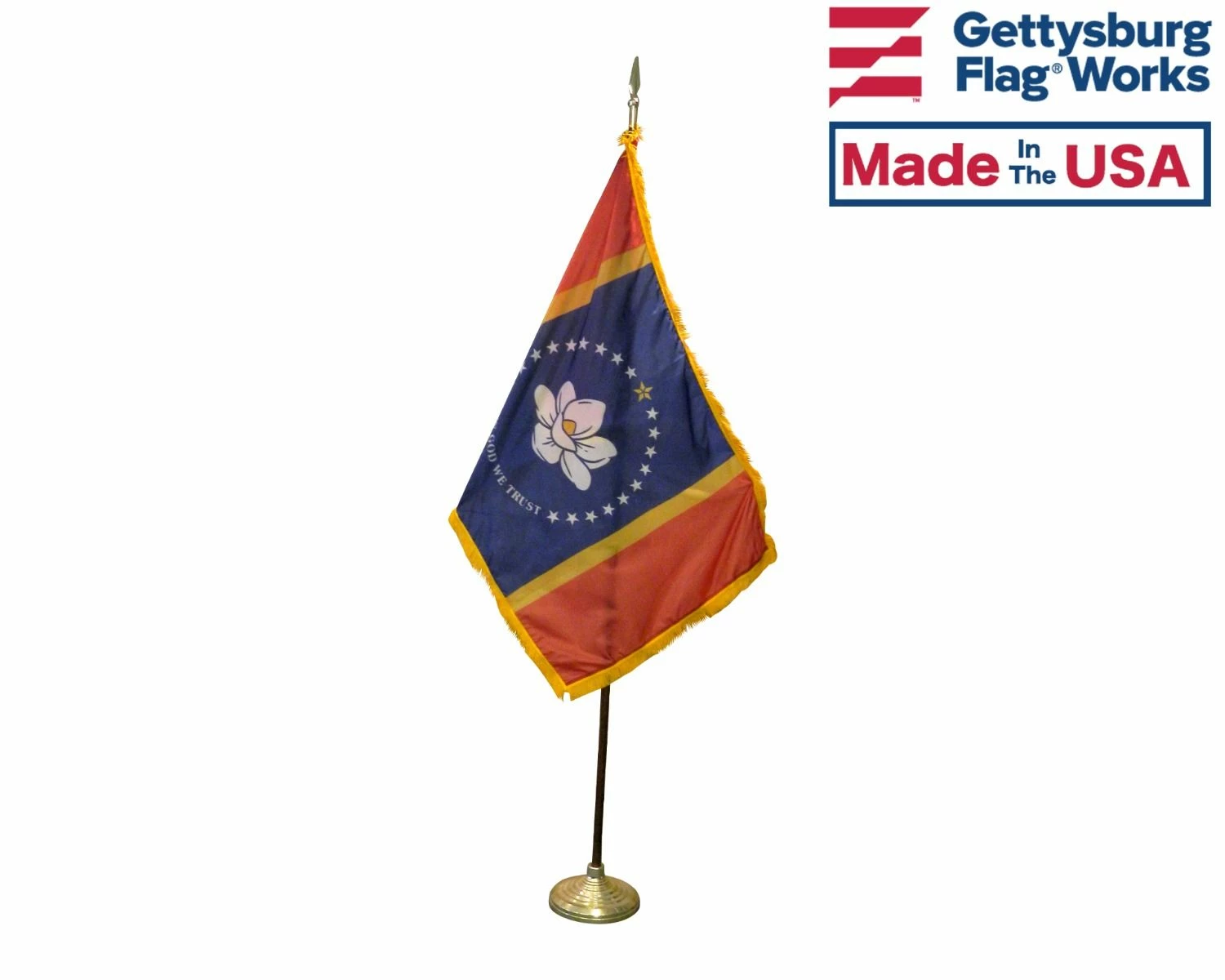 Mississippi Indoor Flag Set-Choose Options 1 Mississippi Indoor Flag Set-Choose Options