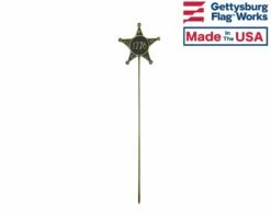 War Of 1776 Veteran Bronze Grave Marker -flag sale dscn7463