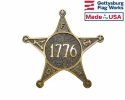 War Of 1776 Veteran Bronze Grave Marker