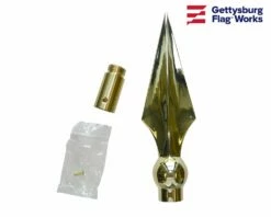 Flat Spear Finial - Choose Size -flag sale dscn7521