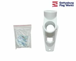 Aluminum Flag Bracket - 2 Position White 9 Aluminum Flag Bracket - 2 Position White -flag sale dscn7600