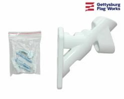 Aluminum Flag Bracket - 2 Position White 8 Aluminum Flag Bracket - 2 Position White -flag sale dscn7601