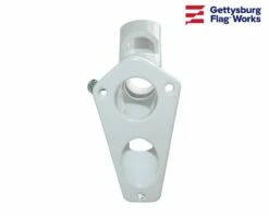 Aluminum Flag Bracket - 2 Position White 10 Aluminum Flag Bracket - 2 Position White -flag sale dscn7606