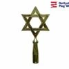 Star Of David Gold Finial