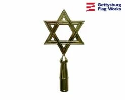 Star Of David Gold Finial