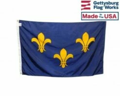 French Fleur-De-Lis Flag (3 Blue)