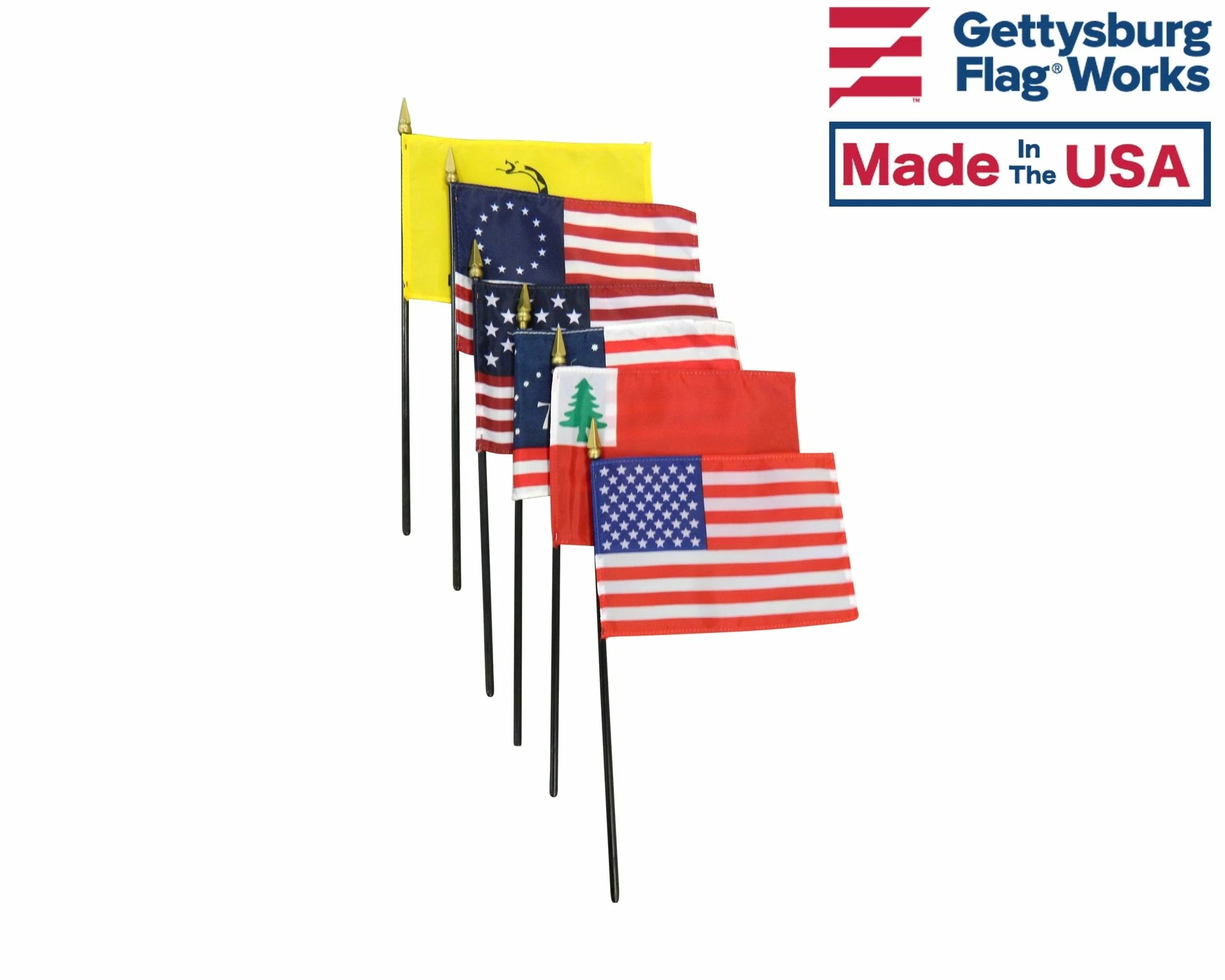 Historical Evolution Of American Flag Set 4 Historical Evolution Of American Flag Set - Image 4