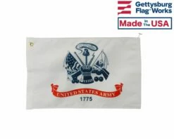 Army Motorcycle Flag - 12x18"