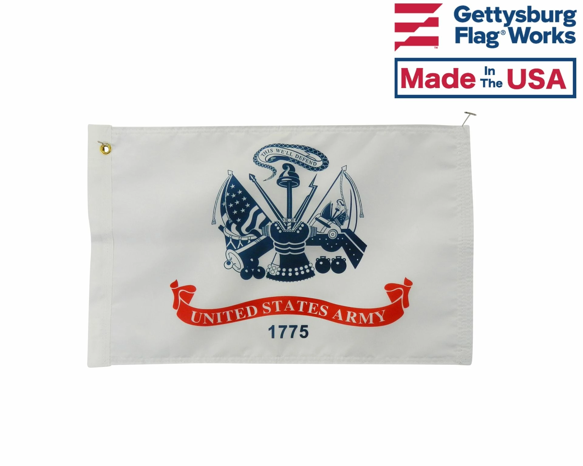 Army Motorcycle Flag - 12x18" 1 Army Motorcycle Flag - 12x18"