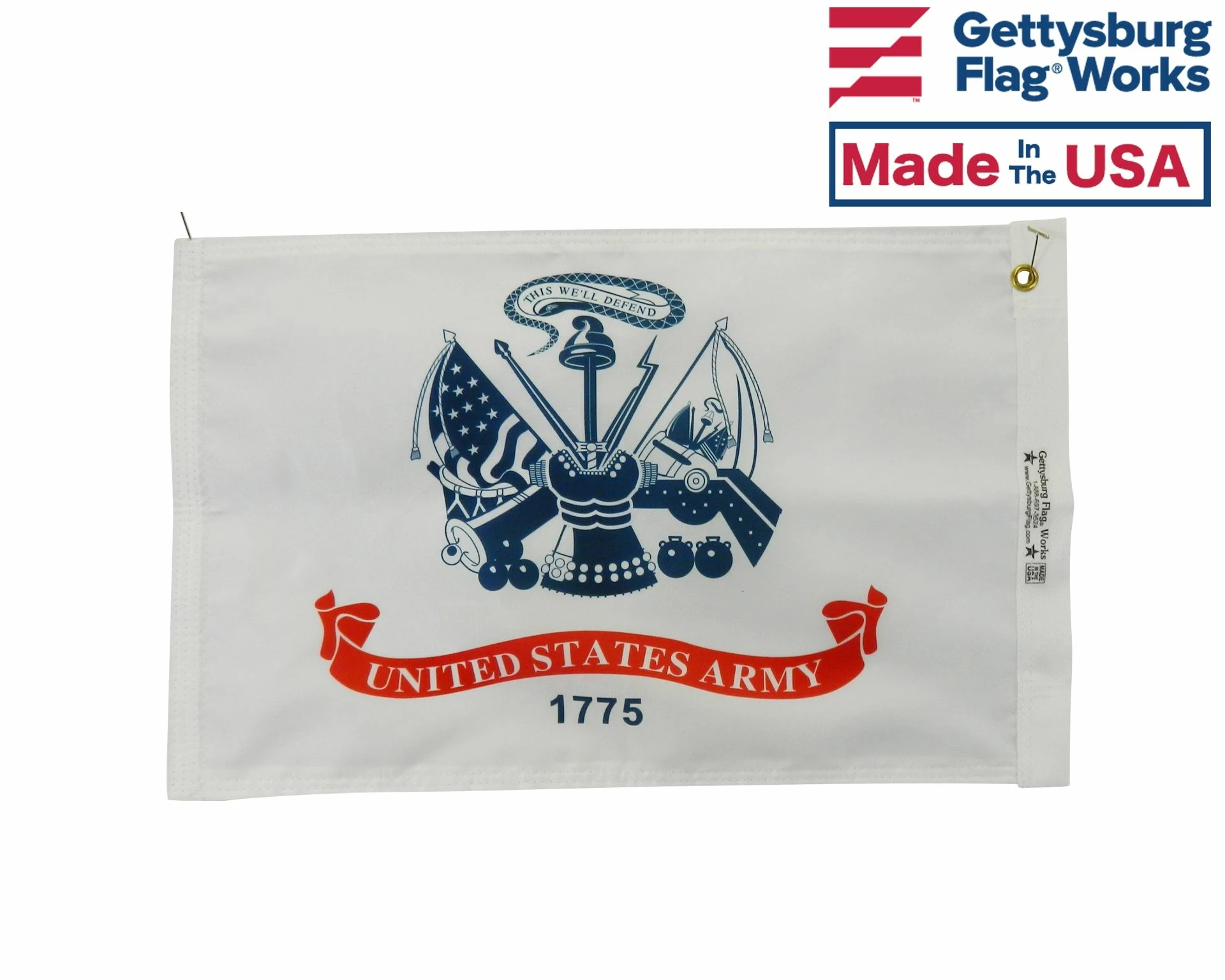 Army Motorcycle Flag - 12x18" 2 Army Motorcycle Flag - 12x18" - Image 2