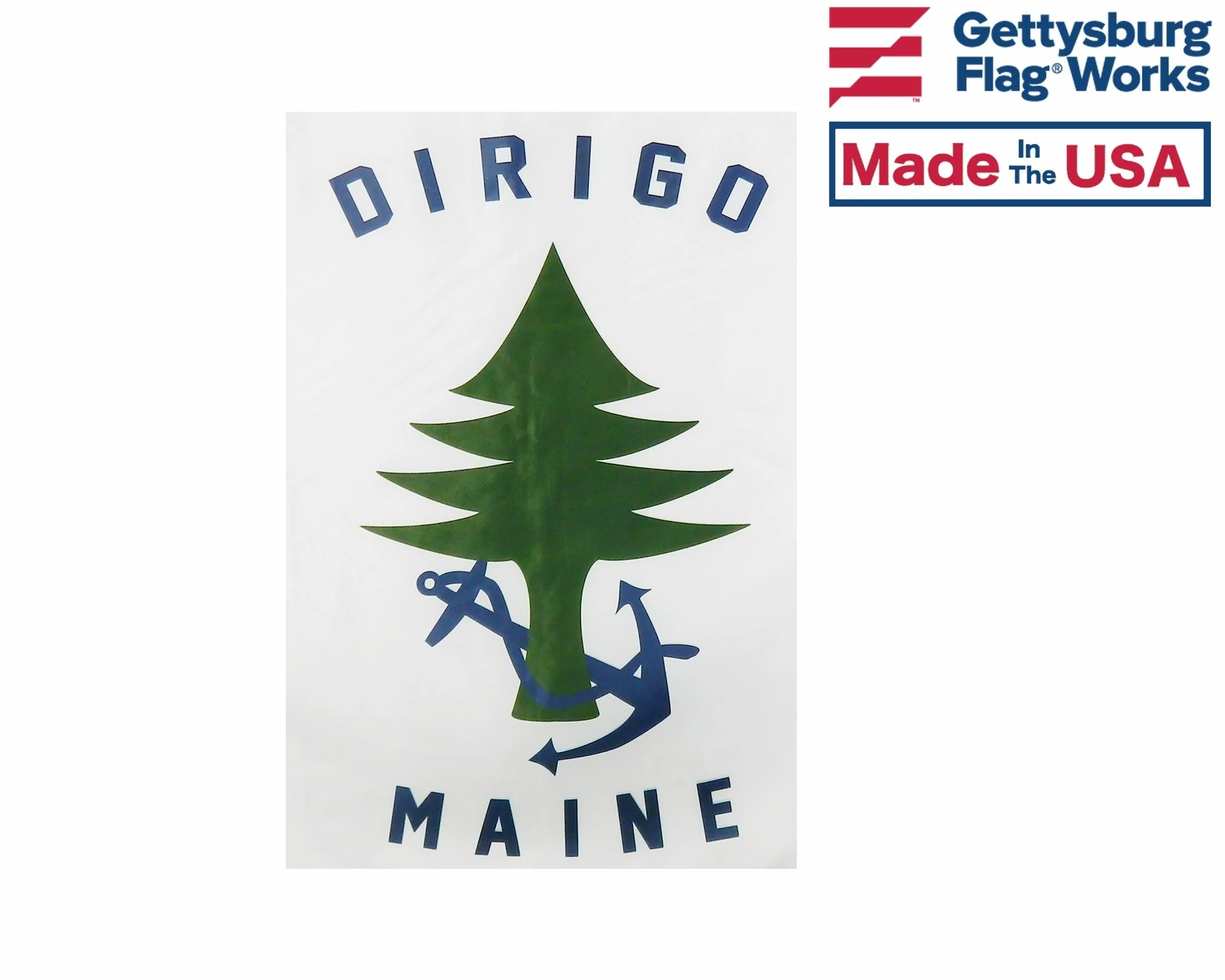 Dirigo - Maine Merchant & Marine Naval Ensign 3 Dirigo - Maine Merchant & Marine Naval Ensign - Image 3