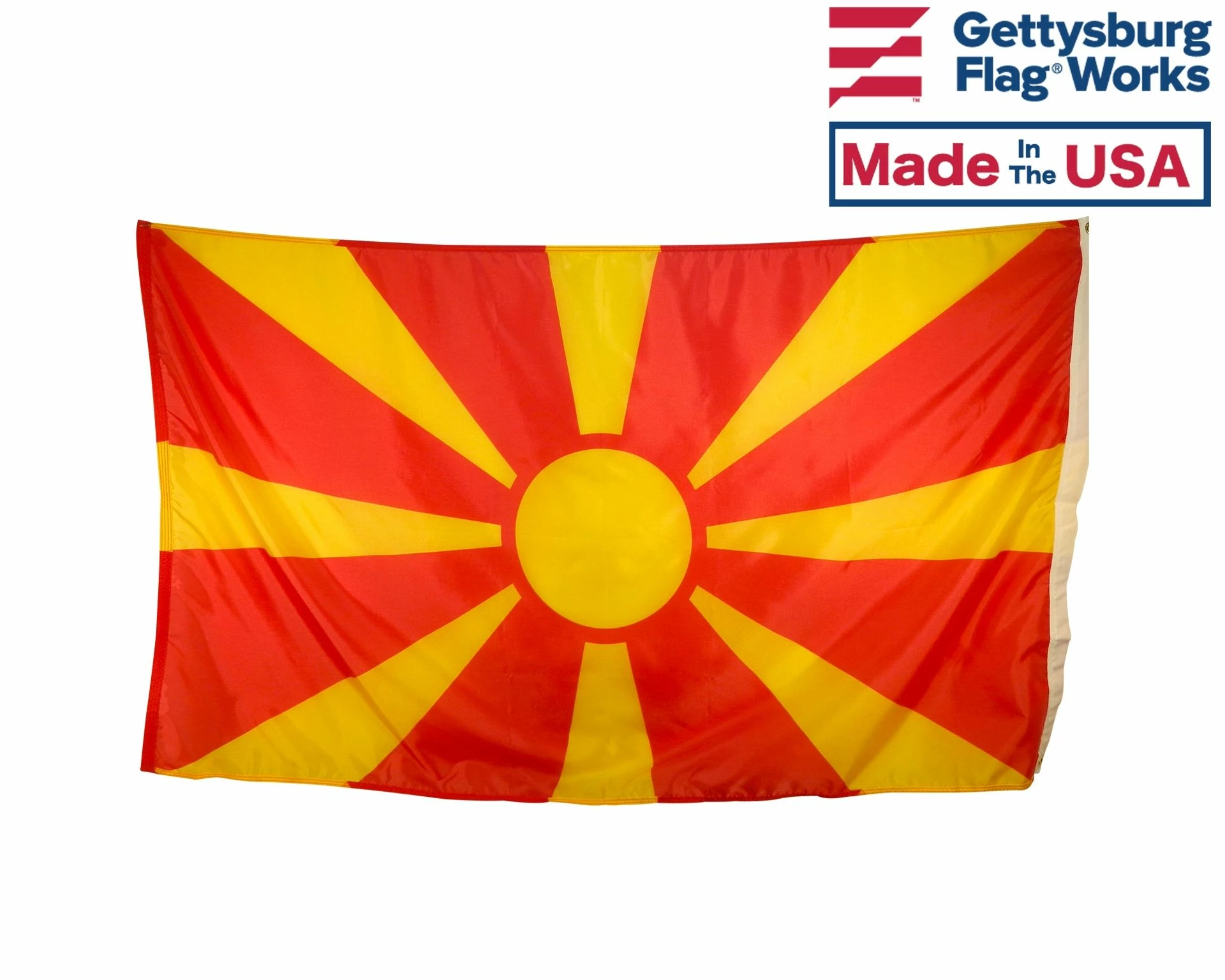 North Macedonia Flag (Formerly Republic Of Macedonia) 2 North Macedonia Flag (Formerly Republic Of Macedonia) - Image 2