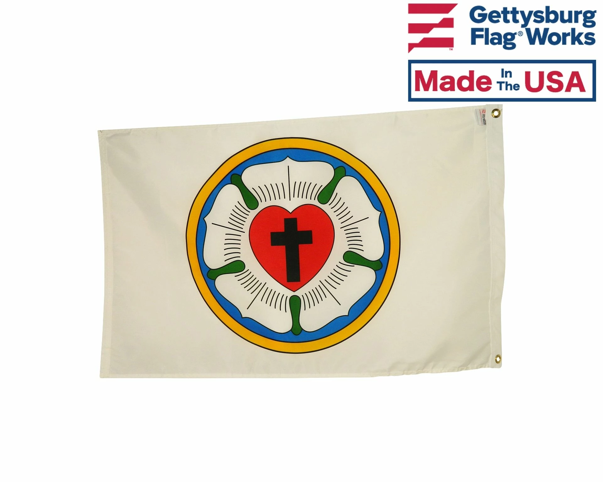 Lutheran Rose Flag 2 Lutheran Rose Flag - Image 2