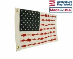 American Fisherman Boat Flag-12x18" -flag sale dscn9895