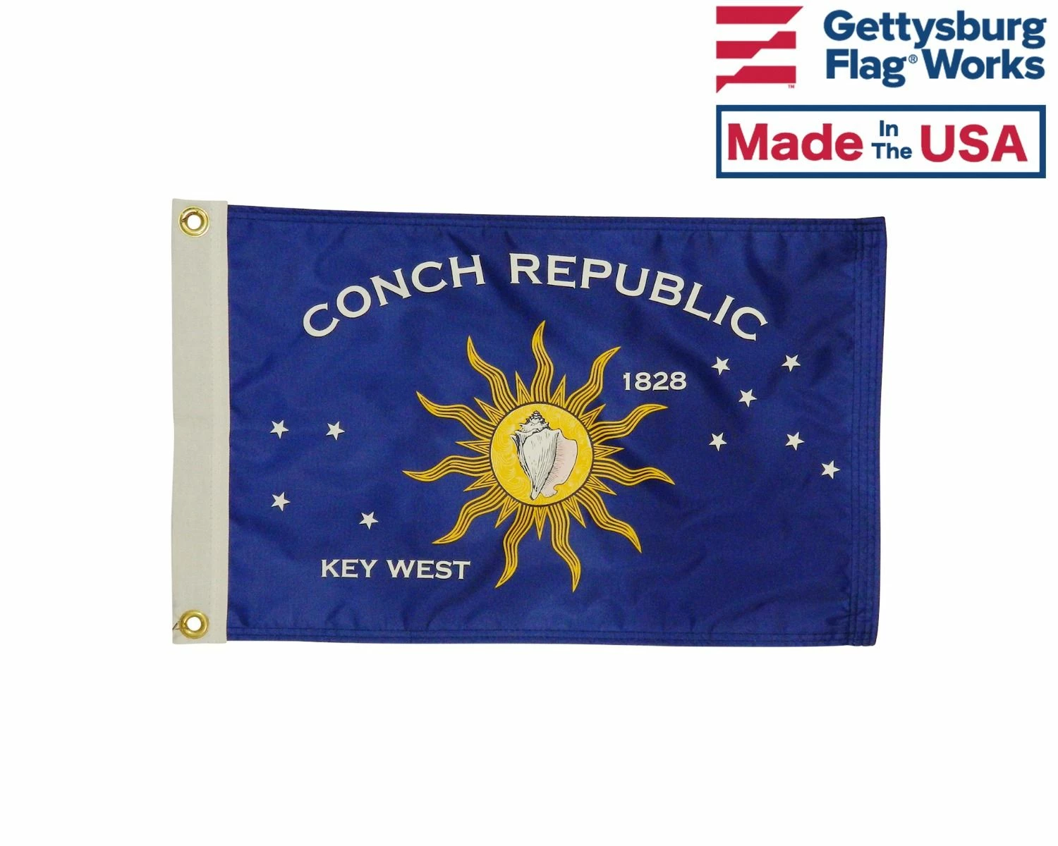 Conch Republic Boat Flag - Double Sided 1 Conch Republic Boat Flag - Double Sided