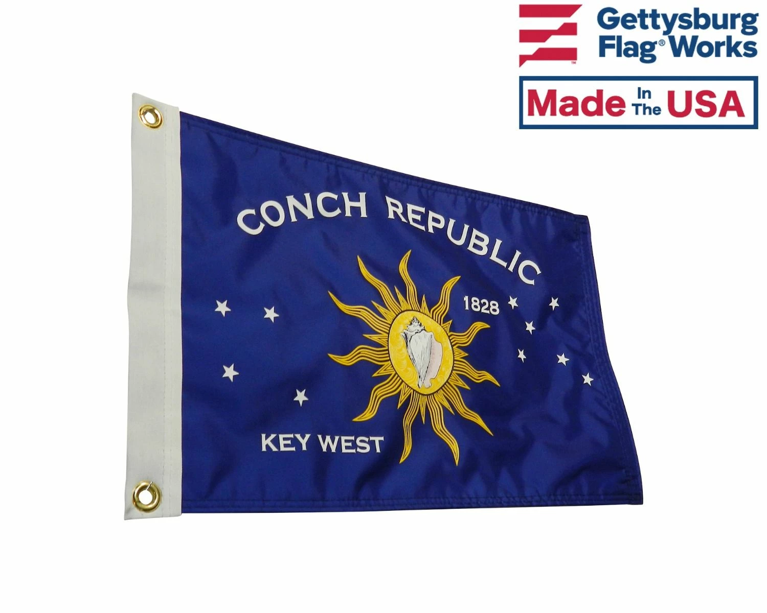 Conch Republic Boat Flag - Double Sided 2 Conch Republic Boat Flag - Double Sided - Image 2