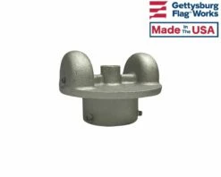 Cap Style Stationary Flagpole Truck With Double Pulley