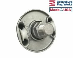 Oversized Spindle Double Pulley Revolving Truck - With 1.5" NPT Spindle - Fits Up To 4" Diameter Poles