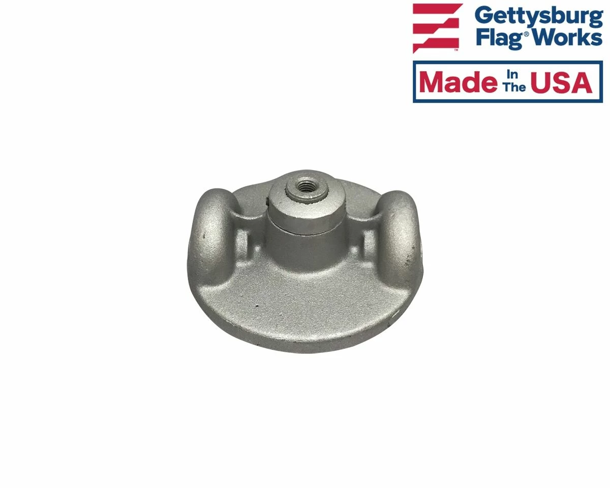 Oversized Spindle Double Pulley Revolving Truck - With 1.5" NPT Spindle - Fits Up To 4" Diameter Poles 5 Oversized Spindle Double Pulley Revolving Truck - With 1.5" NPT Spindle - Fits Up To 4" Diameter Poles - Image 5