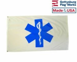 EMS Star Of Life Flag - 3x5'