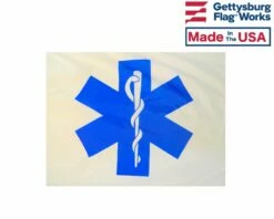 EMS Star Of Life Flag - 3x5' -flag sale emsseal