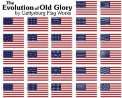 Historical American Stick Flag Set - 4x6"