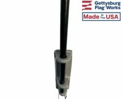 Adhesive Flag Holder For Gravestone Memorials -flag sale flag holder silver 2