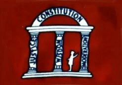 Georgia 1861 CSA Flag - 3x5'