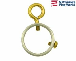 Gold Aluminum Ring With Eye Bolt