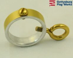 Gold Aluminum Ring With Eye Bolt -flag sale gold ring a607400 b 1