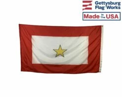 Service Star Flag (1 Gold Star) - 3x5' -flag sale gold star back