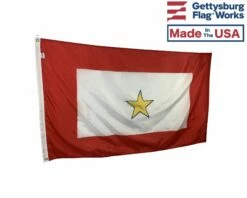Service Star Flag (1 Gold Star) - 3x5' -flag sale gold star side