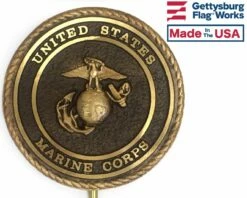 Marine Corps Bronze Grave Marker (Premium 6")