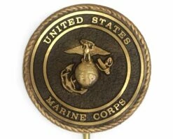Marine Corps Bronze Grave Marker (Premium 6") -flag sale grave marine corps marker