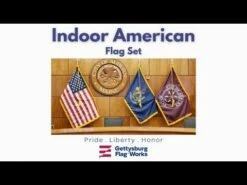 American Flag With Fringe - Indoor And Parade -flag sale hqdefault 3 5