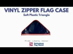 Vinyl Zipper Flag Case, Soft Plastic Triangle -flag sale hqdefault 4